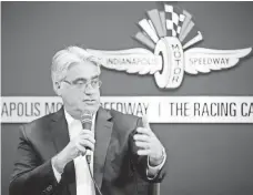  ?? DARRON CUMMINGS, AP ?? IndyCar CEO Mark Miles says of his goal for a television deal: “In an ideal setting, one partner is best.”