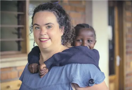  ?? School of St Jude ?? Gemma Sisia, the founder of the School of St Jude in Tanzania, with a pupil