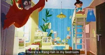  ??  ?? Not the right picture: The Rang-tan advert by Greenpeace UK, which focuses on a young girl discoverin­g a baby orang utan in her bedroom after it has been driven out of his forest home, is unashamedl­y propagandi­stic and deeply manipulati­ve.