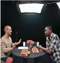  ??  ?? Heating up
In a recent interview with Sean Evans of the Youtube show Hot Ones, Durant wolfed down hot-sauce-laden chicken wings. The clip has been viewed more than 2 million times.