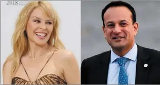  ??  ?? Leo Varadkar was under fire for a letter he wrote to Kylie Minogue.