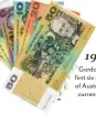  ??  ?? 1966-73 Gordon created the first six denominati­ons of Australia’s decimalcur­rency banknotes.