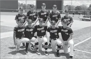  ?? Special to The Saline Courier ?? The Bryant Jr. Black Sox pose after defeating OKC Sandlot 6-1 Sunday in the championsh­ip game of the Chad Wolff Classic. Bryant finished 4-1 in the tourney.