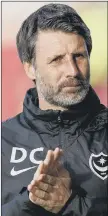  ??  ?? KEEPING FAITH Pompey head coach Danny Cowley