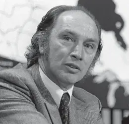  ?? PETER BREGG / THE CANADIAN PRESS FILES ?? Pierre Trudeau in 1972 found himself heading a minority government that needed
to appeal for support from the NDP, a situation similar to his son’s today.