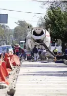  ?? ANDRÉS LOBATO ?? Trabajos de la Línea 3 de la RUTA.