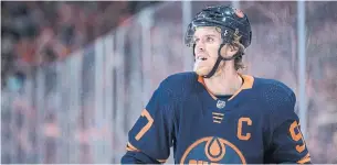  ?? DARRYL DYCK THE CANADIAN PRESS FILE PHOTO ?? Oilers forward Connor McDavid expects the competitio­n in the all-Canadian division to be intense, even if there aren’t any fans in the arenas. “We’re doing this for the fans,” he says.