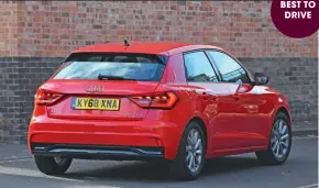  ??  ?? AUDI A1 SPORTBACK
A1 leans more in corners but has better steering feel and more grip
MINI 5DR
BEST TO DRIVE