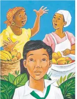  ??  ?? A Likkle Miss Lou is illustrate­d by Eugenie Fernandes. There’s “movement in her images,” says author Nadia L. Hohn, who includes colourful Patois poems.