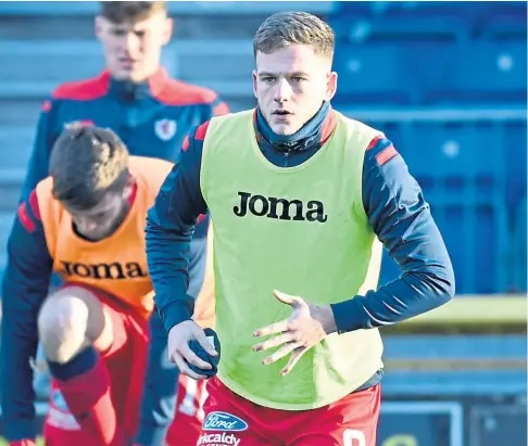  ?? ?? GOING FOR GOALS: Jamie Gullan is delighted to be at Raith Rovers and is looking to hit the net for John Mcglynn.