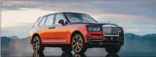  ??  ?? The Cullinan is seen as an attempt by Rolls-Royce to increase its profits by entering the super-luxury SUV segment.