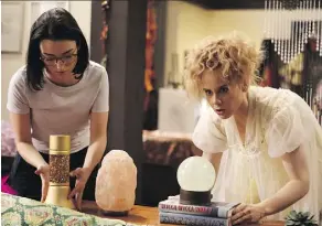  ?? THE CANADIAN PRESS ?? Natasha Negovanlis, left, and Annie Briggs, creators of the popular Carmilla, debut a new absurdist web series, which drew on many of their experience­s of friendship and being starving artists.