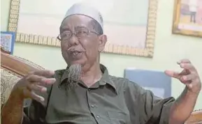  ?? PIC BY SHARUL HAFIZ ZAM ?? Kedah Pas special committee on Memali chairman Datuk Muhamad Yusuf Husin says slain preacher Ibrahim Mahmud objected to the draconian Internal Security Act as it was against the principles of Islam.