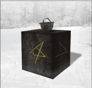  ?? CHRIS P. ANDRES / THE SATANIC TEMPLE ?? This artist’s rendering provided by The Satanic Temple shows a monument the organizati­on is planning to erect at a veterans’ memorial park in Belle Plaine, Minn. The city, about 45 miles southwest of Minneapoli­s, is allowing the monument.