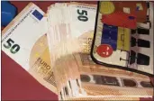  ??  ?? €6,295 in cash was found in the house.