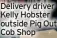  ?? ?? Delivery driver Kelly Hobster outside Pig Out Cob Shop