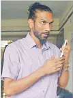  ?? Picture: AFP ?? Samson D’Souza arrives at the Childrens Court in Panaji.