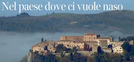  ??  ?? Atmosfere sospeseUna veduta di San Giovanni D’asso. Oltre al tartufo è terra di vigneti: sono oltre duecento le aziende vinicole