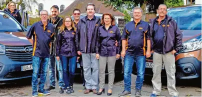  ?? Foto: Michael Stark ?? Das Team von Caffè Service Renner (von links): Reinhold Göppinger, Ari Filippini, Manuel Steppich, Stefanie Schwitz, Martin Schmidt, Inhaber Al bert Renner, Evelin Seifried, Joachim Stiller und Alfred Rieß. Auf dem Bild fehlen Silvia Horn, Helga...