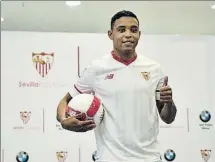  ?? FOTO: EFE ?? Luis Muriel El delantero colombiano costó 20 ‘kilos’ al Sevilla