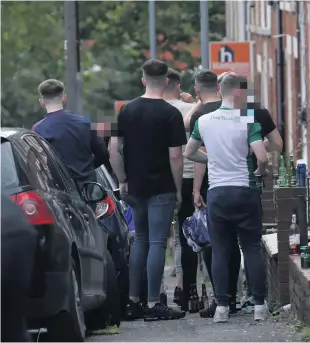  ?? PETER MORRISON ?? Behaviour: Students in the Holyland area of south Belfast last week