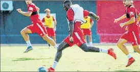  ?? FOTO: CE ?? Fode, el jugador del Mallorca B
Prepara el ‘play-off' de ascenso a Segunda B