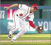  ?? ALEX BRANDON / ASSOCIATED PRESS ?? After playing shortstop last season, Danny Espinosa is expected to return to second base with the Angels, his hometown team.