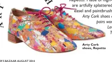  ??  ?? Arty Cork shoes, Repetto