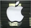  ?? THE ASSOCIATED PRESS ?? The Apple logo at a store in Munich.