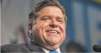  ?? ASHLEE REZIN/SUN-TIMES ?? Gov.-elect J.B. Pritzker