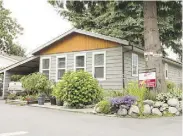  ??  ?? A trailer park home in the Capilano River Park listed at $269,900.