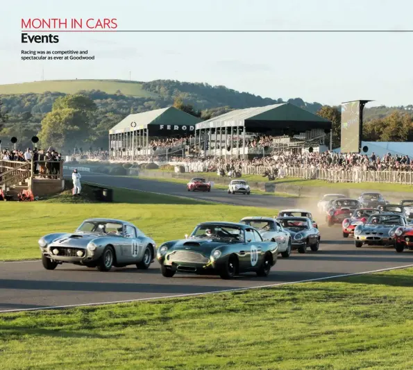  ??  ?? Racing was as competitiv­e and spectacula­r as ever at Goodwood