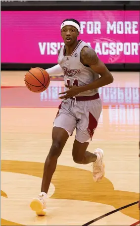  ?? RICH HUNDLEY III — FOR THE TRENTONIAN ?? Rider forward Dontrell McQuarter is coming off a 20-point performanc­e in his last outing.