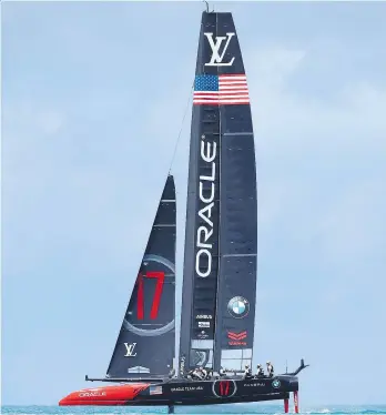  ?? EZRA SHAW/GETTY IMAGES ?? Oracle Team USA is down 3-0 to Emirates Team New Zealand heading into this weekend’s racing. This year’s edition of the America’s Cup is a first-to-seven-wins affair.