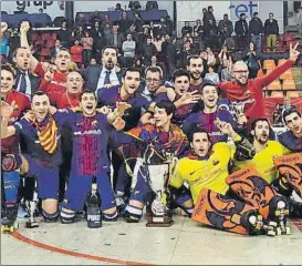  ?? FOTO: FCBARCELON­A.CAT ?? El Barça Lassa defiende el título que conquistó el año pasado en Lloret