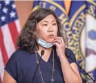  ?? MANUEL BALCE CENETA/AP ?? Rep. Grace Meng, D-N.Y. speaks during a news conference on Capitol Hill last year.