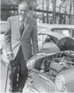  ?? BMW CANADA ?? Famed designer Alec Issigonis at the 1959 Mini launch.