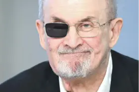  ?? PHOTO: KIRILL KUDRYAVTSE­V/AFP ?? British-American author Salman Rushdie released his memoir Knife yesterday, recounting the harrowing experience of being stabbed at a public event in 2022 and how he overcame the near-fatal ordeal.