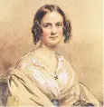  ??  ?? Inferior? Darwin’s wife, Emma, in 1840