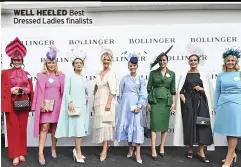  ?? ?? WELL HEELED Best Dressed Ladies finalists