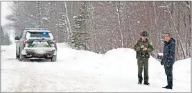  ?? ?? Murder scene: Davis’s body was found in a Vermont snowbank