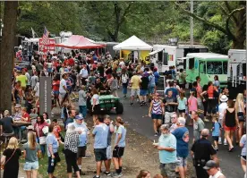  ?? BILL LACKEY / STAFF ?? Thousands of people filled Veteran’s Park Saturday during the 2019 Gourmet Food Truck Competitio­n. The 2020 competitio­n was canceled due to the coronaviru­s pandemic.