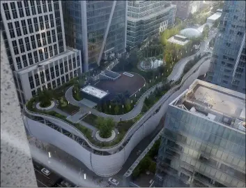  ?? AP Photo/erIc rISberg ?? The Salesforce Transit Center complex, stretching several blocks, is seen following its closure on Tuesday in San Francisco.