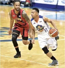  ??  ?? THE SAN MIGUEL BEERMEN and TNT KaTropa start their best-of seven PBA Commission­er’s Cup finals tomorrow with all arrows pointing to a competitiv­e series considerin­g how both teams made their way to the “Big Dance.”