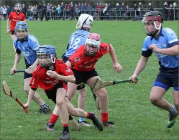  ??  ?? Cian O’Connor of Oulart-The Ballagh breaks away with the ball.