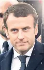  ??  ?? MACRON