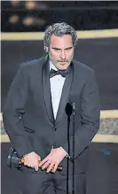  ??  ?? Joaquin Phoenix. Mejor actor.