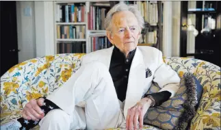  ?? Bebeto Matthews ?? The Associated Press Tom Wolfe, whose books include “The Right Stuff ” and “The Bonfire of the Vanities,” died Monday.