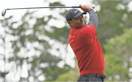  ?? ASSOCIATED PRESS ?? Tiger Woods has played just three tournament­s – 10 rounds – since he won the Masters. He hasn’t played since the final round at Pebble Beach on June 16.