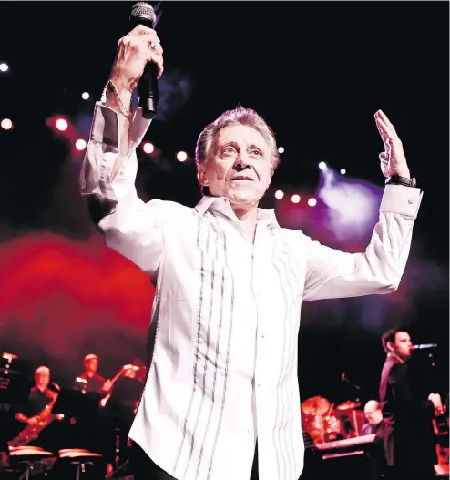  ?? — The Hartman Group ?? Frankie Valli has weathered changing musical tastes by ignoring them. “We just stayed at a level,” he says of himself and longtime band The Four Seasons, “doing what we did.”